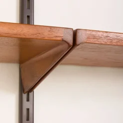 Pamono Teak Wall Unit with Hidden Desk by Kai Kristiansen for FM Mobler, Denmark, 1960s Hot