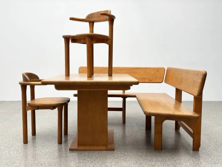 Pamono Team 7 Set with Corner Bench and Table and Chairs, Set of 4 Clearance