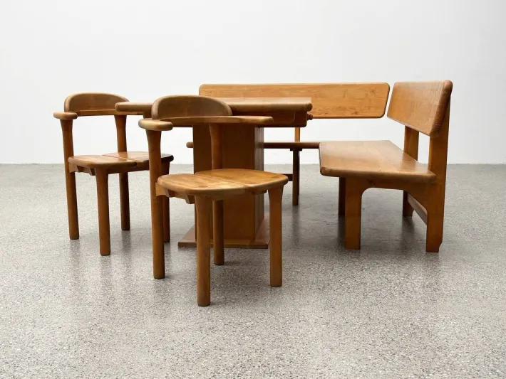 Pamono Team 7 Set with Corner Bench and Table and Chairs, Set of 4 Clearance