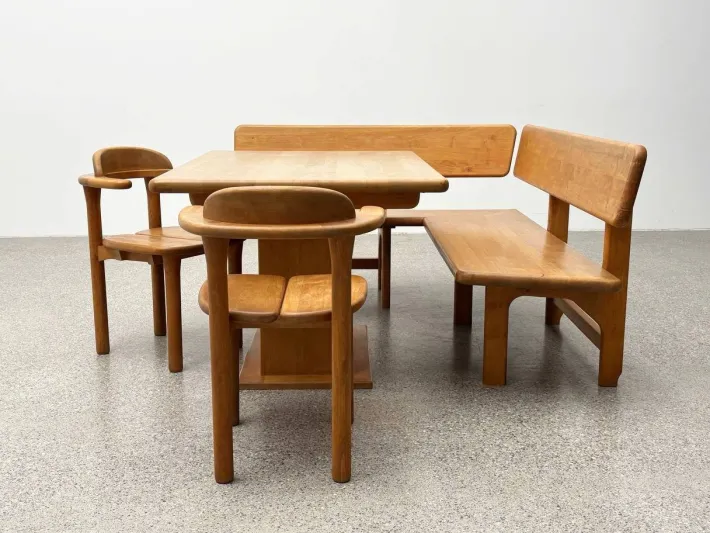 Pamono Team 7 Set with Corner Bench and Table and Chairs, Set of 4 Clearance