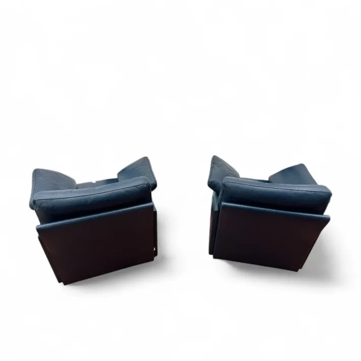 Pamono Team Lounge Chairs in Leather from Wellis, 1980s, Set of 2 Discount