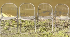 Pamono Ted Net Chairs by Niels Gammelgaard fpr Ikea, 1970s, Set of 4 Hot