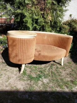 Pamono Telephone Hall Built in Table Bench Gossip Bench, 1960s Clearance