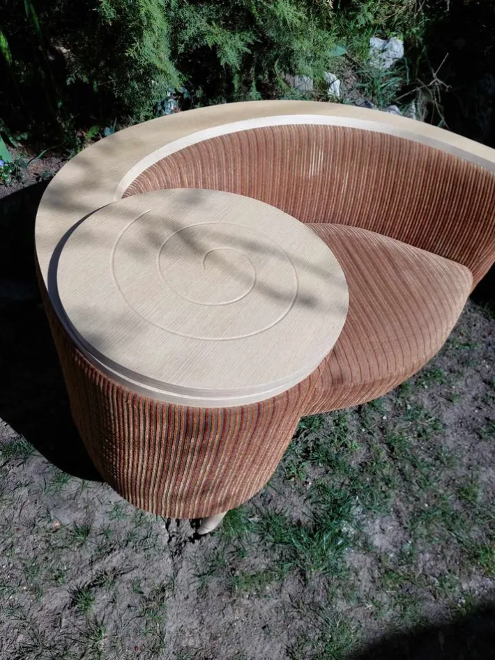 Pamono Telephone Hall Built in Table Bench Gossip Bench, 1960s Clearance