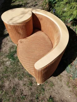 Pamono Telephone Hall Built in Table Bench Gossip Bench, 1960s Clearance