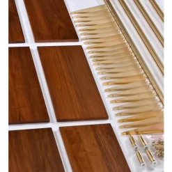 Pamono Tension Pole Free Standing Rose Gold Aluminum Omni Wall Unit by George Nelson New