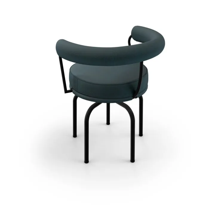 Pamono Textured Black Lc7 Outdoor Chair by Charlotte Perriand for Cassina Discount