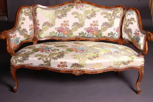 Pamono 19th Century Baroque Saxony Sofa and Armchairs, 1880s, Set of 5 Discount