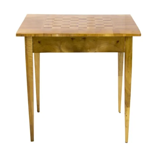 Pamono 19th Century Biedermeier Walnut Marquetry Chess Table Online