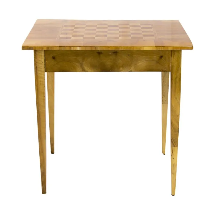Pamono 19th Century Biedermeier Walnut Marquetry Chess Table Online