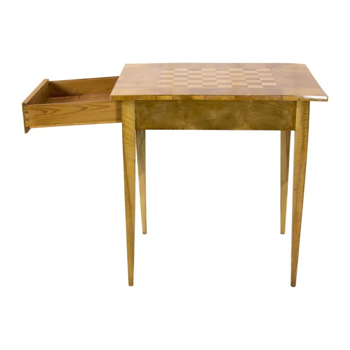 Pamono 19th Century Biedermeier Walnut Marquetry Chess Table Online