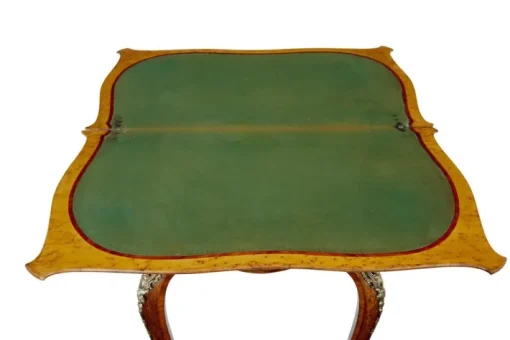 Pamono 19th Century Birds Eye Maple Card Table from Edwards and Roberts, 1890s Discount