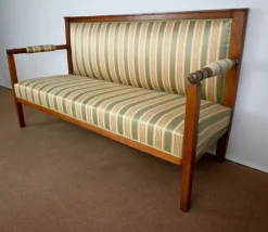 Pamono 19th Century Directoire Style 3-Seater Bench in Cherrywood New
