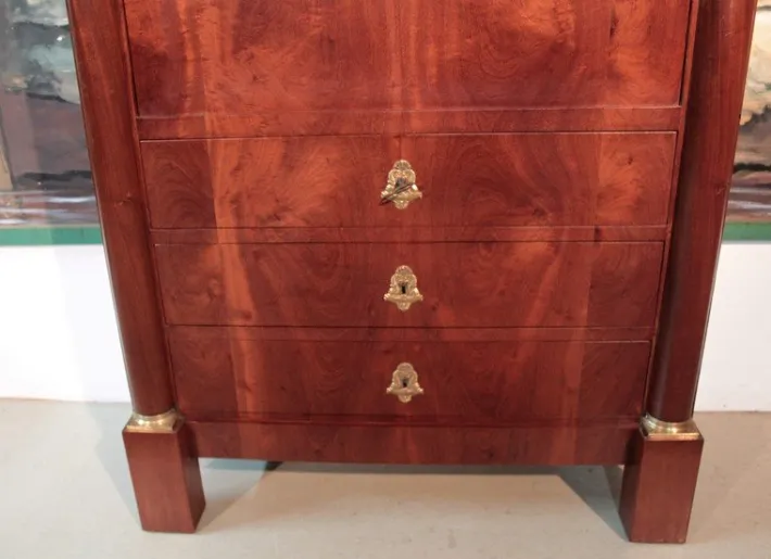 Pamono 19th Century Empire Mahogany Secretaire Discount