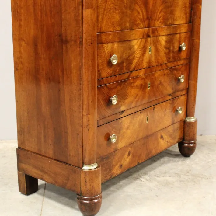 Pamono 19th Century Empire Walnut Secretary Best