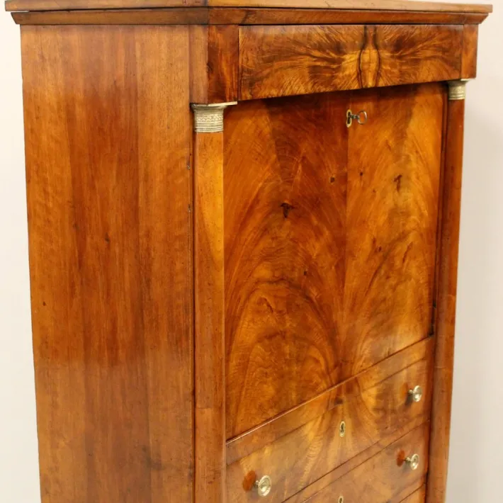 Pamono 19th Century Empire Walnut Secretary Best