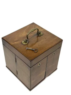 Pamono 19th Century English Medicine Chest by Clay & Abraham, Liverpool Hot