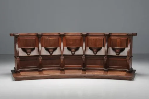 Pamono 18th Century Flemish Oak Church Pew, Belgium Clearance