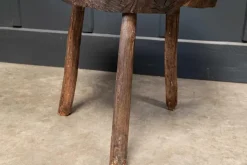 Pamono 19th Century French Provincial Rustic Elm Chopping Block Table Online