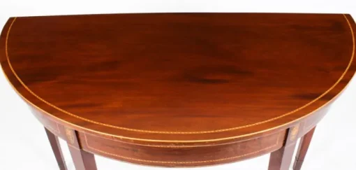 Pamono 18th Century George III Demi Lune Console Side Table Hot