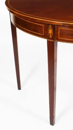 Pamono 18th Century George III Demi Lune Console Side Table Hot