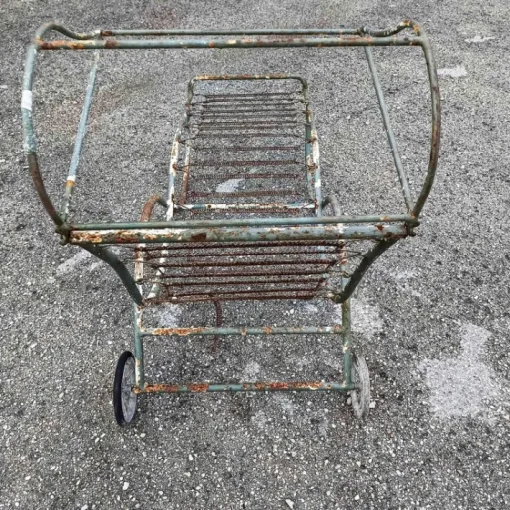 Pamono 20th Century Iron Garden Chaise Lounger Clearance