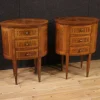 Pamono 20th Century Italian Inlaid Bedside Tables, 1950s, Set of 2 Discount