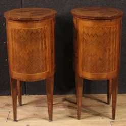 Pamono 20th Century Italian Inlaid Bedside Tables, 1950s, Set of 2 Discount