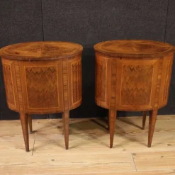 Pamono 20th Century Italian Inlaid Bedside Tables, 1950s, Set of 2 Discount