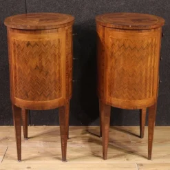 Pamono 20th Century Italian Inlaid Bedside Tables, 1950s, Set of 2 Discount
