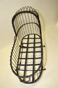 Pamono 17th Century Italian Iron and Bronze Cradle Sale
