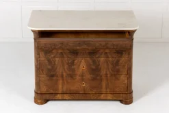 Pamono 19th Century Italian Mahogany Chest of Drawers, Set of 2