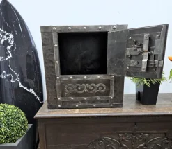 Pamono 18th Century Italian Wrought Iron Hobnail Safe Online
