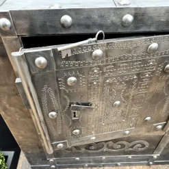 Pamono 18th Century Italian Wrought Iron Hobnail Safe Online