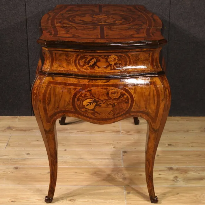 Pamono 20th Century Louis XV Inlaid Lombard Dressing Table, 1950s Sale
