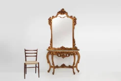 Pamono 20th Century Louis Xv Style Console with Marble Top, France, 1970s Clearance