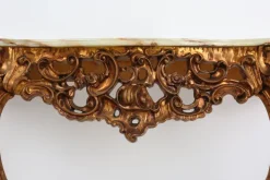Pamono 20th Century Louis Xv Style Console with Marble Top, France, 1970s Clearance