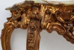 Pamono 20th Century Louis Xv Style Console with Marble Top, France, 1970s Clearance