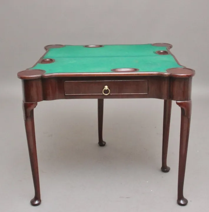 Pamono 18th Century Mahogany Card Table, 1760s Hot