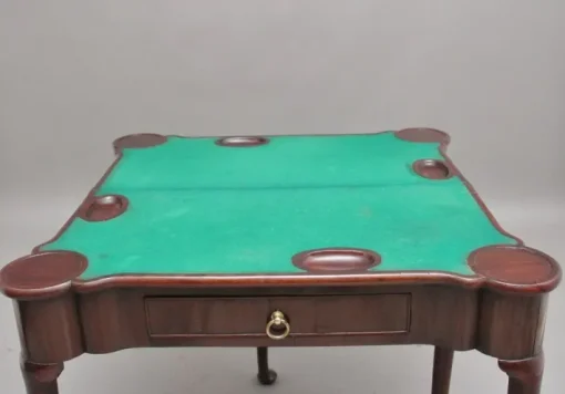 Pamono 18th Century Mahogany Card Table, 1760s Hot