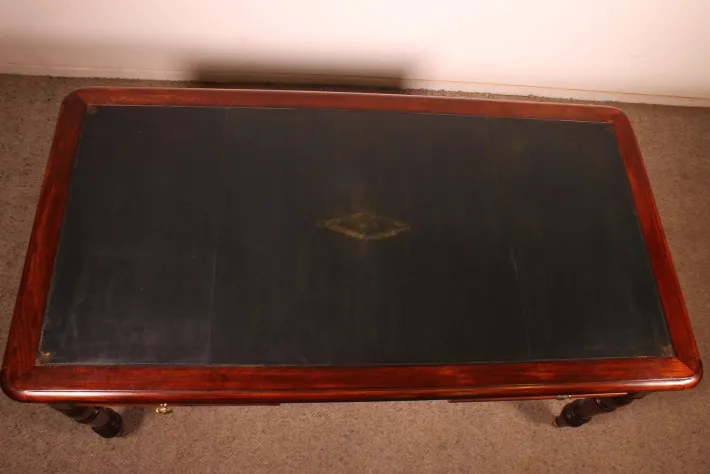Pamono 19th Century Mahogany Two-Drawer Desk Outlet