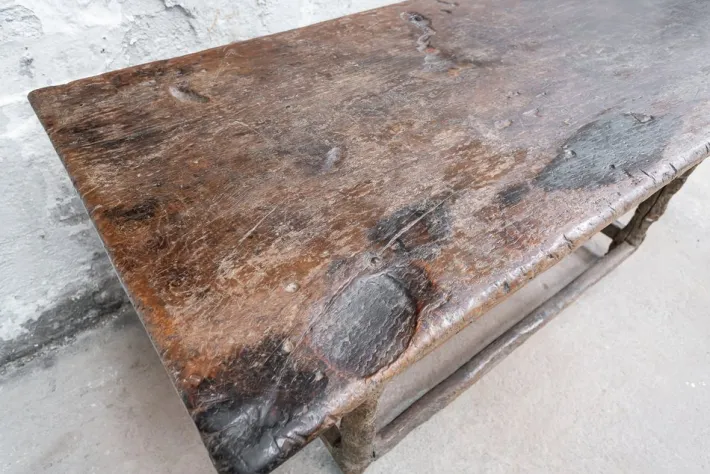 Pamono 17th Century Philip IV Spanish Table with Carved Herrerian Decor Sale