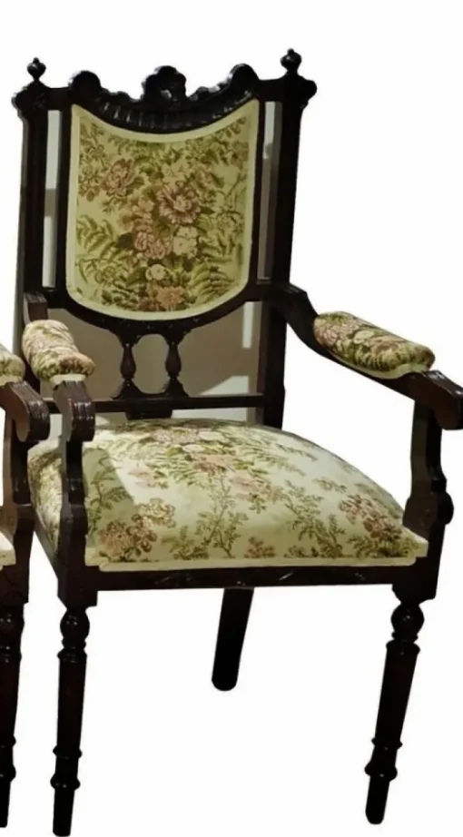 Pamono 19th Century Portuguese Sofa and Armchairs, Set of 3 Best