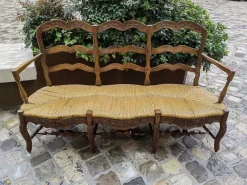 Pamono 19th Century Provencal 3-Seater Sofa in Walnut