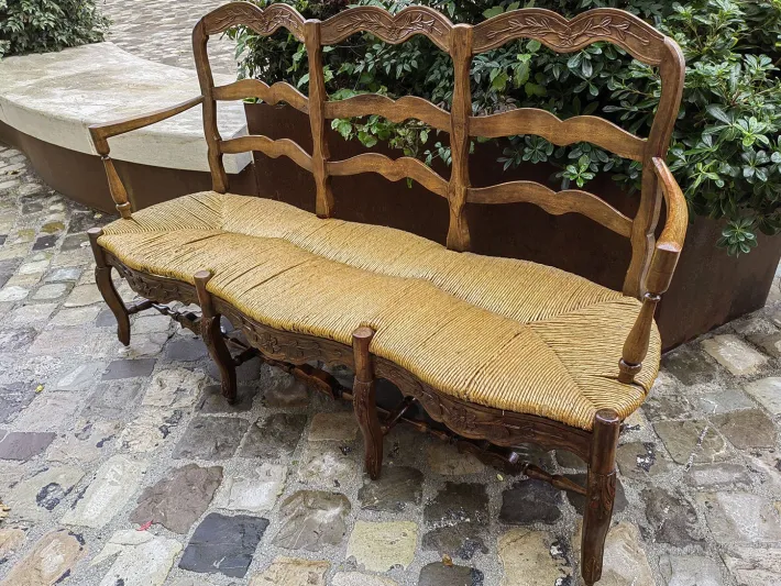 Pamono 19th Century Provencal 3-Seater Sofa in Walnut