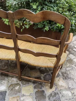 Pamono 19th Century Provencal 3-Seater Sofa in Walnut