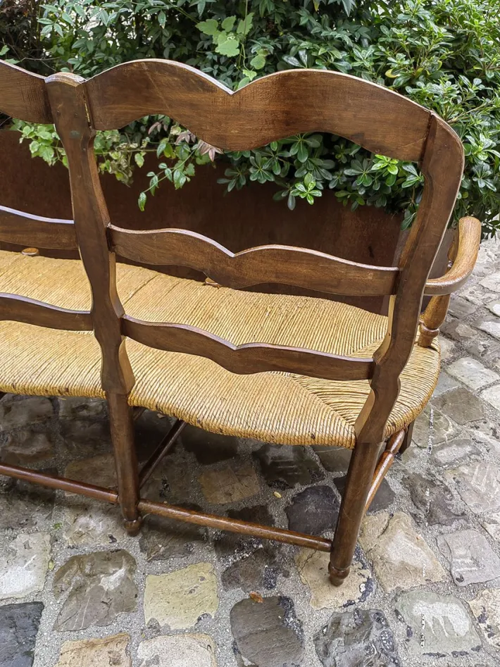 Pamono 19th Century Provencal 3-Seater Sofa in Walnut
