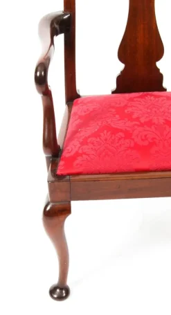 Pamono 20th Century Queen Anne Revival Mahogany Child's Chair New