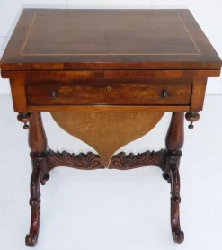Pamono 19th Century Victorian English Rosewood Games Table Discount