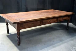 Pamono 20th Century Wooden Passementier Table with Drawer, France, Lyon, 1880 Sale